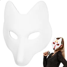 Fox Masks Costumes Therian One Size Fits Most Hand Painted Miss Child