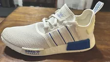 Adidas NMD_R1 Men's Sz 12 1/2 White Blue Bird / Creators Club Patches (GX0999)