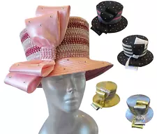 Rocking Designer Couture Church Hats at Derby Events Church Satin Ribbon