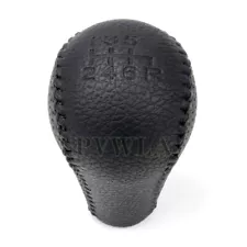 6 Speed Leather Gear Shift Knob For Nissan Navara D40 Frontier Double Cab 05-15