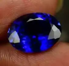 25 Ct+ AAA+ Natural Kashmiri Blue Sapphire Loose Gemstone Oval Cut EGL Certified