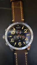 nixon 51-30 chrono leather