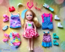 ð Mattel Barbie Chelsea or Kelly doll clothes,shoes, with accessories #Cð