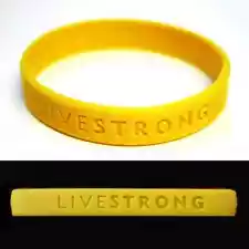 LIVESTRONG LIVE STRONG 100% AUTHENTIC BRACELET NEW! Support Cancer Size L/XL 8"