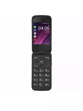 Alcatel MyFlip Prepaid 4GB Black Cell Phone Straight Talk,TrackFone, Excellent