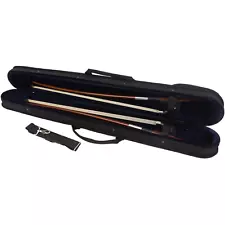 New Upright Double Bass Bow Case Holds 2 For French Or German Bows With Strap