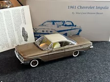 West Coast Precision Diecast 1961 Chevrolet Impala SS WCPD LTD ED Beige/Tan NIB