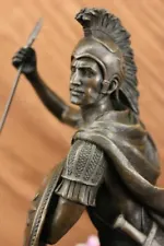 Signed Classic Roman Soldier Artwork Detailed Museum Quality Bronze Statue SALE