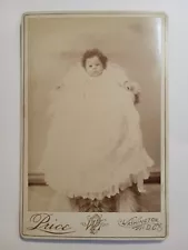 Antique Cabinet Card Photograph African American Infant Christening 1890's Wash,