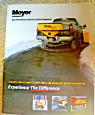 2011 Meyer Sales Factory Spec Brochure Tail Gate Hoppers Spreaders for snow Ice