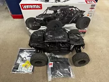 Arrma Fireteam 6S 4x4 BLX EXB 1/8 Black Truck RC in box No remote