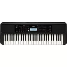 Yamaha PSRE383 61-Key Portable Keyboard With Power Adapter