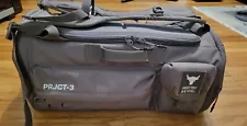 Under Armour Project Rock PRJCT-3 Gym Duffle Range Carry On Bag Backpack Gray