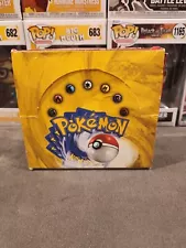 1999 Empty Pokemon Base Set Unlimited Booster Box With Acrylic Case