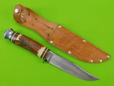 Vintage German Germany Edge Mark Solingen Hunting Knife w/ Sheath