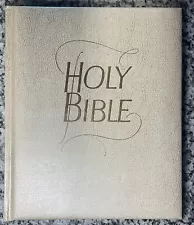 Southwestern Co KJV Family Bible White Leatherette 1966