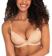 Pour Moi Flora Plunge Push Up T-Shirt Underwire Bra (14814)