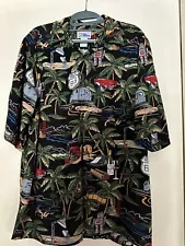 Pixar Reyn Spooner John Lasseter Winery Birthday Hawaiian Camp Shirt Large L