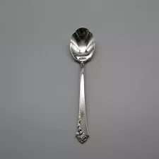 Oneida Stainless Damask Rose Sugar Spoon USA Made