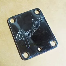 1980s USA Fender Strat Plus Guitar Neck Plate Micro-Tilt Vintage Stratocaster