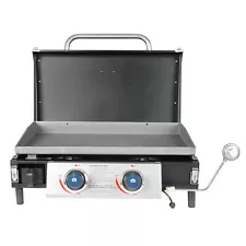 Razor Griddle 25 Inch Portable 2 Burner LP Propane Gas Grill, Steel (Used)