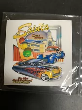 Saints Car Club CRUZ 2004 Car Show Dash Plaque - Port Orchard, WA. New. 2.5" sq.