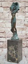 Hand Made J. Erte Bronze Nude Female Sculpture: Classic Art for Home Office Sale