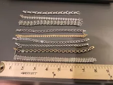 STERLING BRACELET LOT ALL MARKED SEE VIDEO FOR MORE INFO ESTATE SALE GROUP