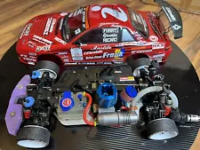 CUSTOM TG10 NITRO DRIFT RC (2 Speed Gears Real Functional Exhaust)