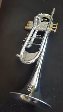 STC Silver and Gold 5'3/8 Big Bell Trumpet w/Flip-Key Leadpipes Heavy D2H MP