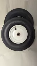 Lot Of 2 Garden Tractor Front Rims 3.75 X 8 With 4.00-8 Tires "READ" FREE SHIPP