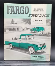 1950s Fargo Trucks M-Series D100 6 or V8 Sales Salesman Showroom Brochure 6pgs