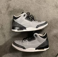 Size 13 - Air Jordan 3 Retro Wolf Grey Metallic Silver Black White