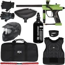 Kingman Spyder Fenix Level 2 Protector Paintball Gun Package Kit - L/XL - Lime