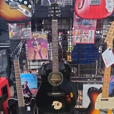 Acoustic Guitar Silvertone PSD1BK Kiss Paul Stanley Black Crafted in Indonesia