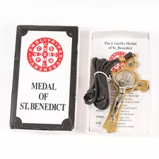 Saint Benedict Medal Crucifix Brass