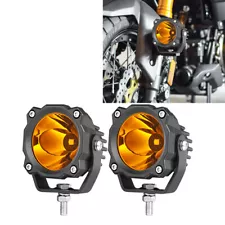 For Harley Touring Street Electra Glide Road King 09-23 Amber LED Driving Lights (For: 2008 Harley-Davidson)