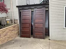 VINTAGE OAK DOORS WITH HARDWARE