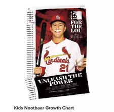 Cardinals LARS NOOTBAAR Growth Chart Banner Poster life size Kids Giveaway