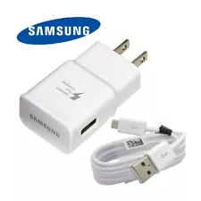 Original Samsung Galaxy S6 S7 +Edge 15W Fast Charger & 3.3 ft Micro USB Cable