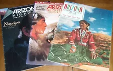 NAVAJO JEWELRY- NAVAJO ARTISTS- ARTIST CHARLES LOLOMA -LOT OF 3 ARIZONA HIGHWAYS