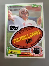 Topps Football Cello Pack 1981 w Joe Montana RC Rookie #216 Top over 42yrs old