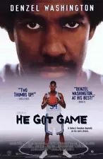 HE GOT GAME Movie POSTER 11 x 17 Denzel Washington, Ray Allen, B