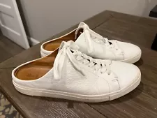 FRYE White Supple Leather Ivy Low Lace Mule Sneaker Slide-On Women's Size 11