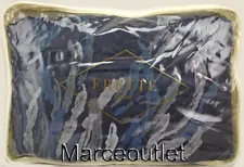 Frette 1860 Jasione Cotton Sateen QUEEN Duvet Cover Midnight Blue / Peacock