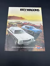 1973 Chevy Station Wagon Sales Brochure Booklet Catalog Old Original