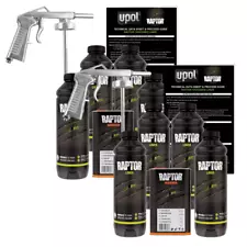 U-POL Raptor Tintable Urethane Spray-On Truck Bed Liner Spray Gun 4 Liters (2PK)