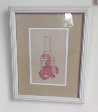 ORIGINAL 'UNIQUE' Framed 'chair' Artwork by S.L.Lennox 1997- SALE!!!