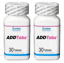 ADDTABZ (30 ct) Sale Is For 2 Bottles ADDTABZ new sealed Lexium