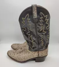 DAN POST DIAMONDBACK RATTLESNAKE COWBOY BOOTS MEN'S 10.5 D STYLE 6564